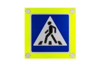Знак светодиодный 5.19.1-5.19.2 «Пешеходный переход», повышенной яркости