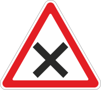 Дорожный знак 1.6 Пересечение равнозначных дорог